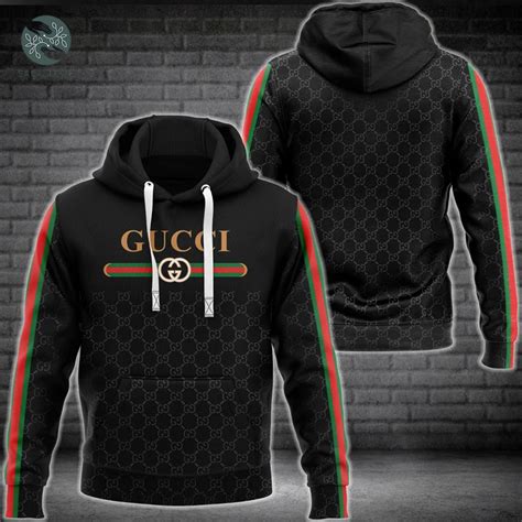 supreme gucci stripe sleeve hoodie